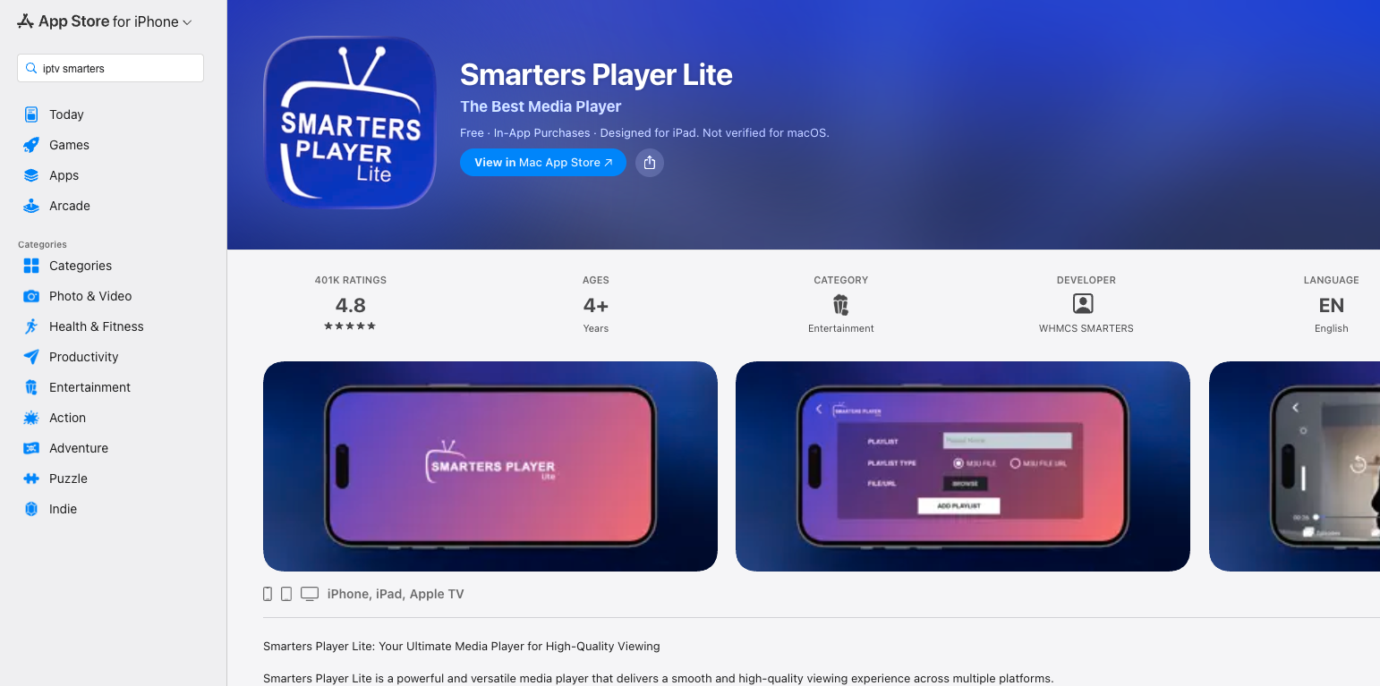 iPhone / iPad: Download from the App Store