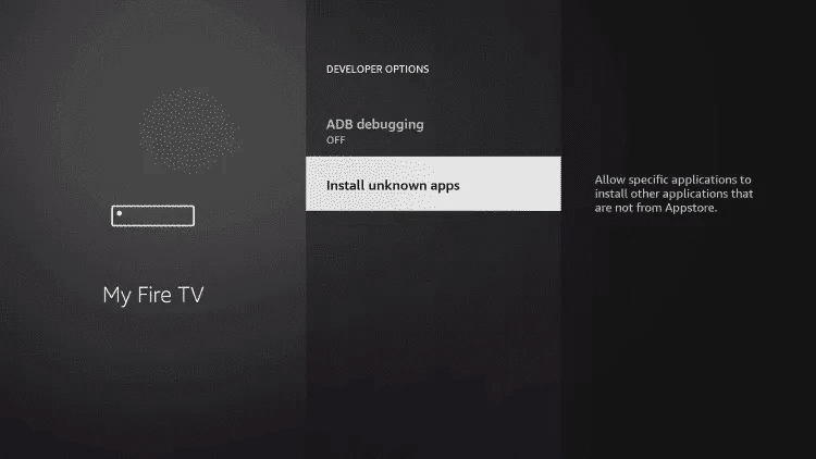 Fire TV Stick: Turn on installs from Downloader
