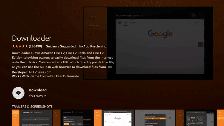 Fire TV Stick: Download & open the app