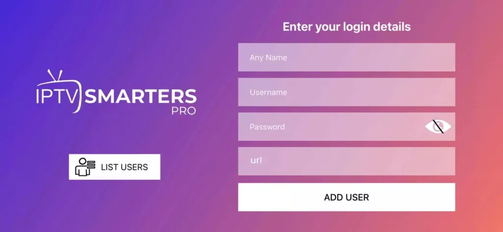 Fire TV Stick: Enter your credentials