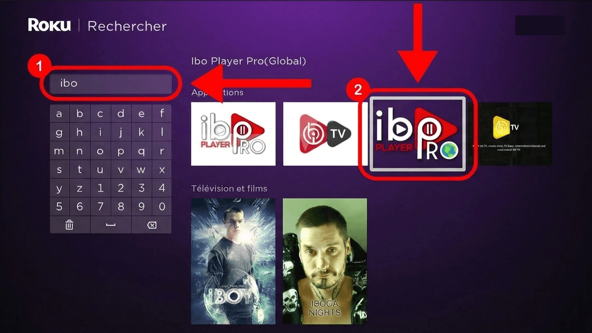 Roku / TCL: Search for Ibo Player Pro