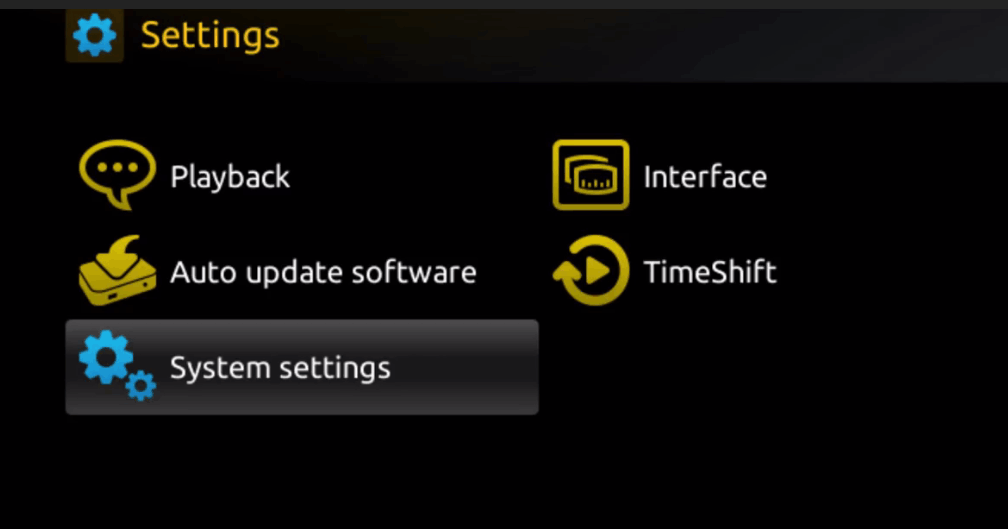 MAG Device: Open System Settings